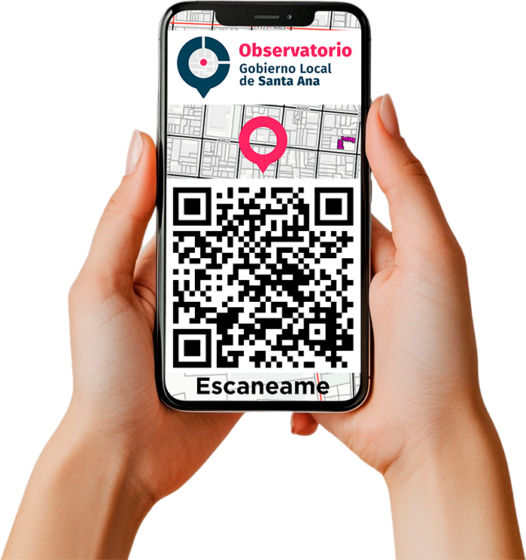 Escanea el siguiente código QR para hacer reportes